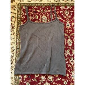 Grey Beaded Cami Tank Top